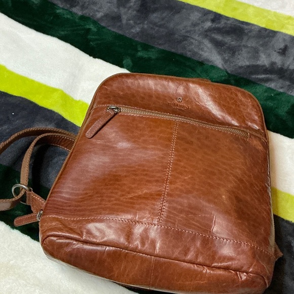 Wild West Tan Leather Backpack - Picture 6 of 16